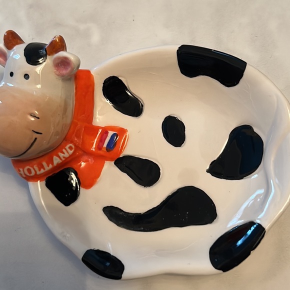 Handmade Holland cow soap dish - Picture 4 of 5
